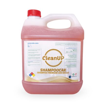 Galon 4 litros de shampoo color naranja, para autos con brillo CleanUp